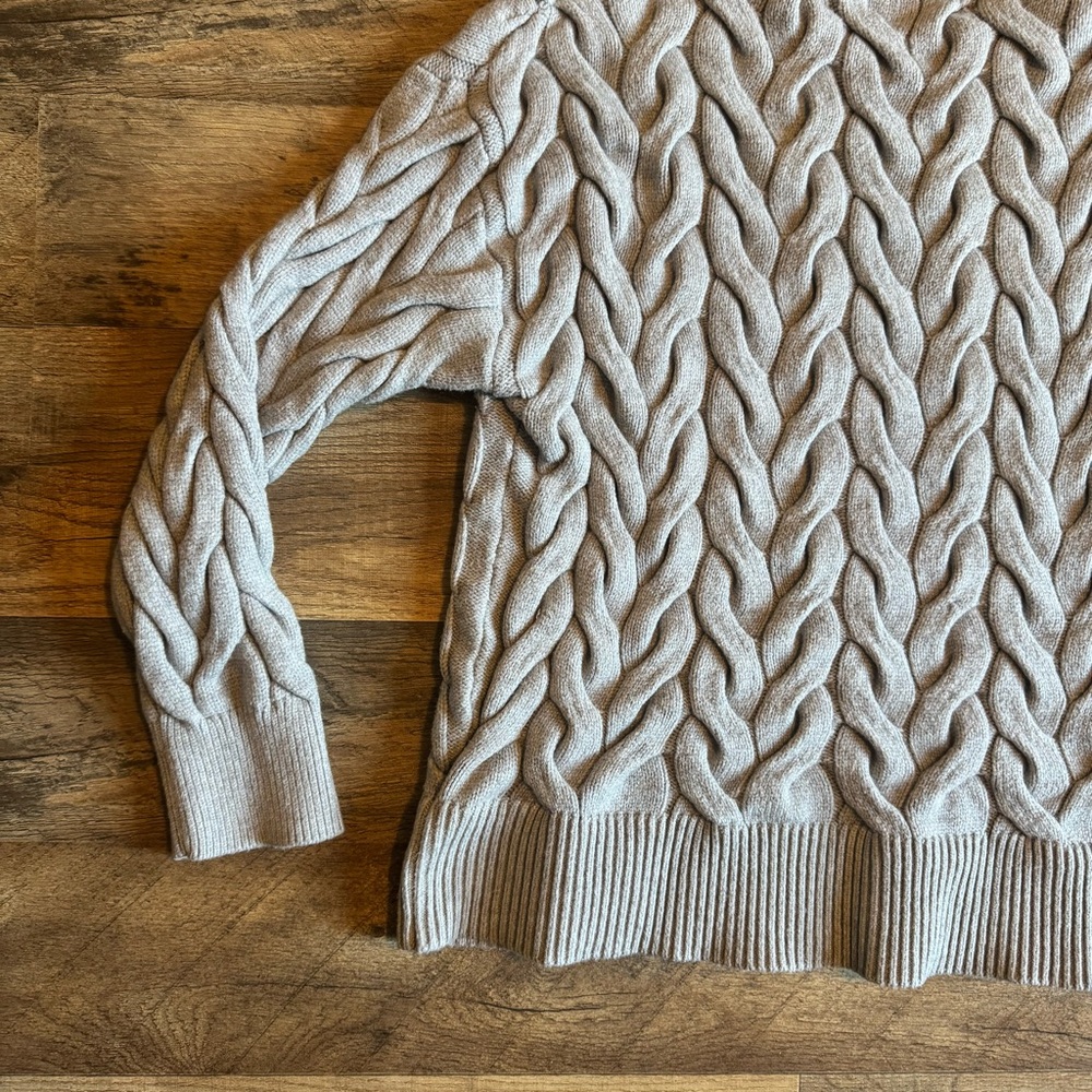 Philosophy Snow Globe | Cable Knit Sweater | Cottagecore Academia Normcore | - Picture 12 of 14